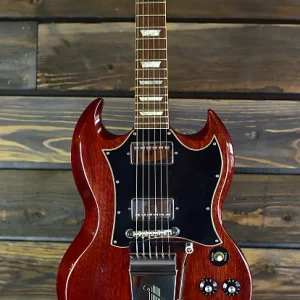 original gibson sg standard 1966 cherry red w original case excellent condition