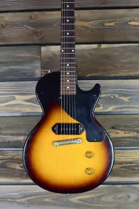 1958 Les Paul Junior Single Cut Sunburst with Re Issue Lifton Case Super Clean Original