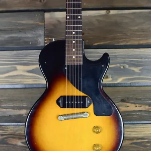 super clean original 1958 les paul junior single cut sunburst with re issue lifton case