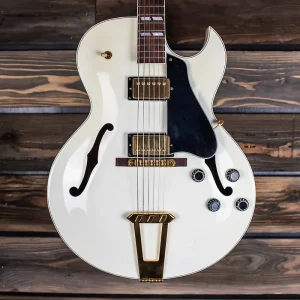 gibson 1991 es 175d rare trans white w gold hardware and original case