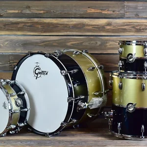 new old stock gretsch 1 of 30 renown retroluxe anniversary kit black & gold lacquer new condition
