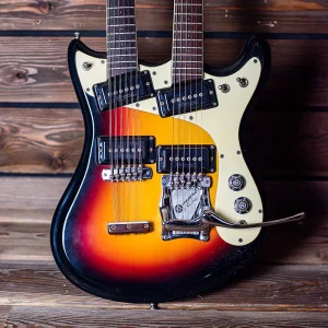 1967 mosrite 612 double neck sunburst