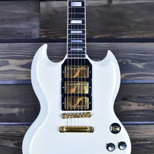 rare 1987 gibson sg custom elite pearl white 1 of 6