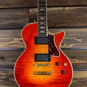 mint 1990 guild cherry burst nightbird custom aaa top w original case