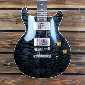 1998 custom shop gibson les paul dc pro in black burst