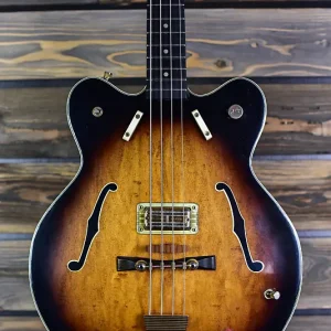 1963 gretsch 6070 sunburst hollow body bass excellent condition