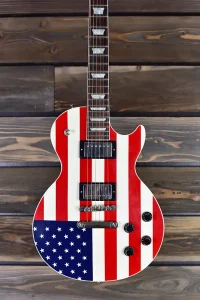 2003 Gibson Custom Shop LP Flag Stars and Stripes w COA and Original Case