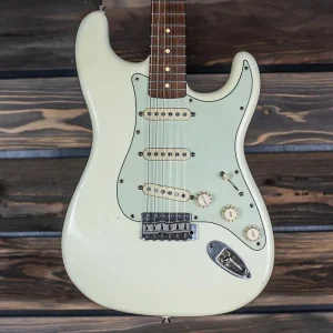 smitty custom guitars 2016 s style olympic white light aging