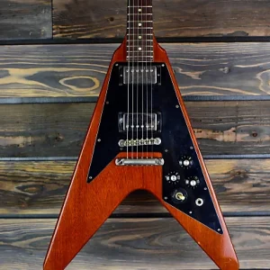 gibson flying v 1974 riff ranger in cherry walnut w original hard case