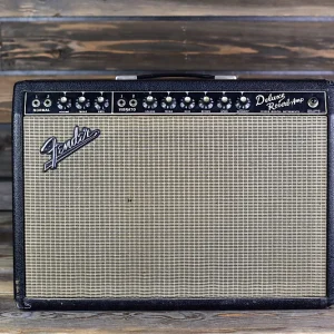 1965 blackface fender deluxe reverb original w foot switch
