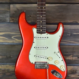fender slab board stratocaster 1960 candy apple red refin