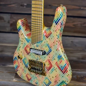 rainbow snakeskin hamer virtuoso 36 fret lefty
