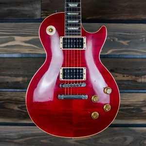gibson 1994 les paul classic plus trans red flame top